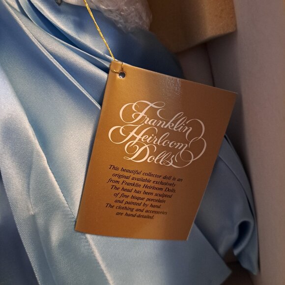 Vntg Franklin Mint Heirloom Premier Edition Disney Cinderella Porcelain Doll. - Picture 7 of 14